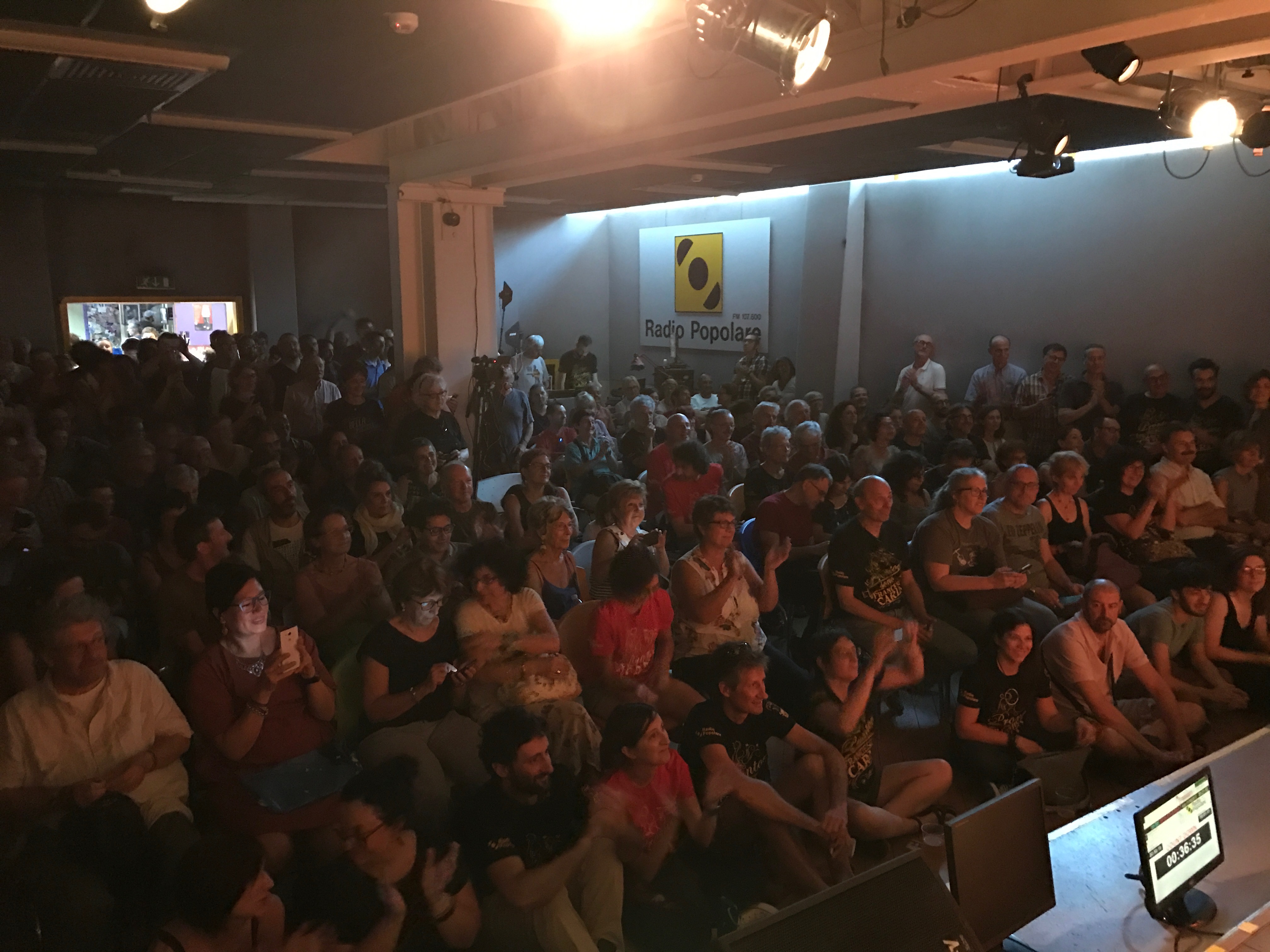 L'Auditorium strapieno per la puntata live di Sunday Blues