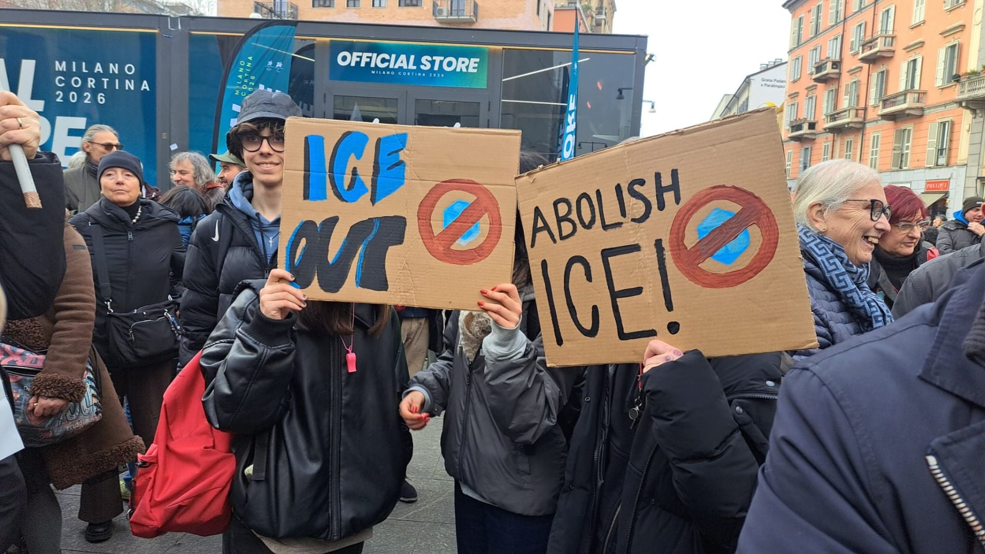 ICE Manifestazione Milano