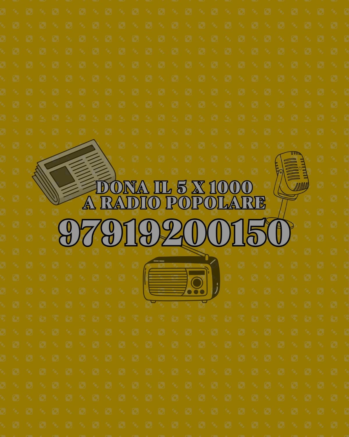 Il tuo 5×1000 per Radio Popolare banner mobile