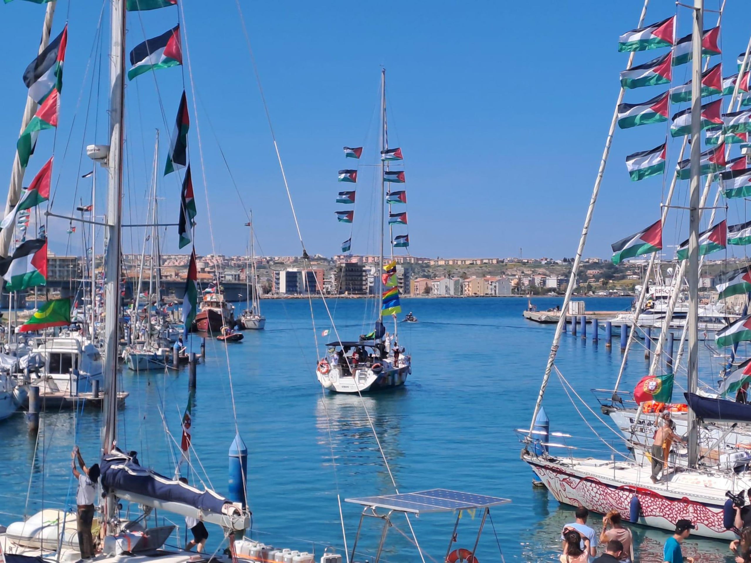 Global Sumud Flotilla in Sicilia, 26 aprile 2026