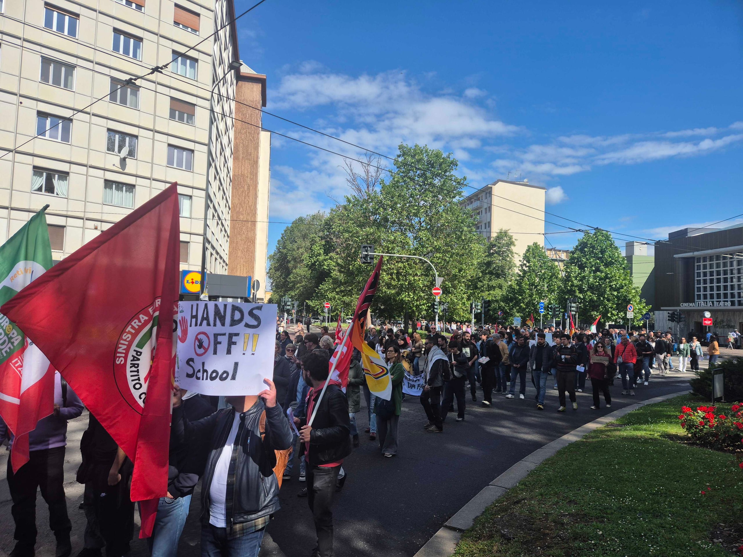 Manifestazione contro la riforma degli istituti tecnici del ministro Valditara (Milano)