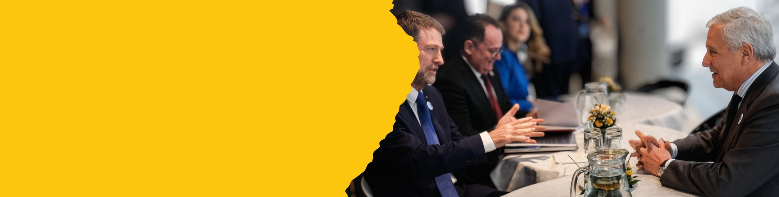 Ferit Hoxha e Tajani banner