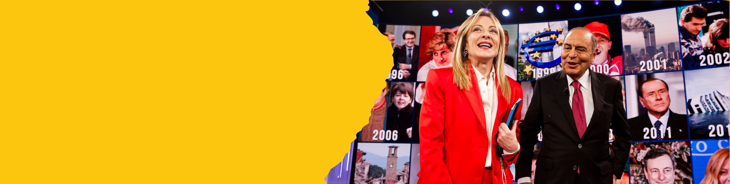 Meloni e Vespa banner