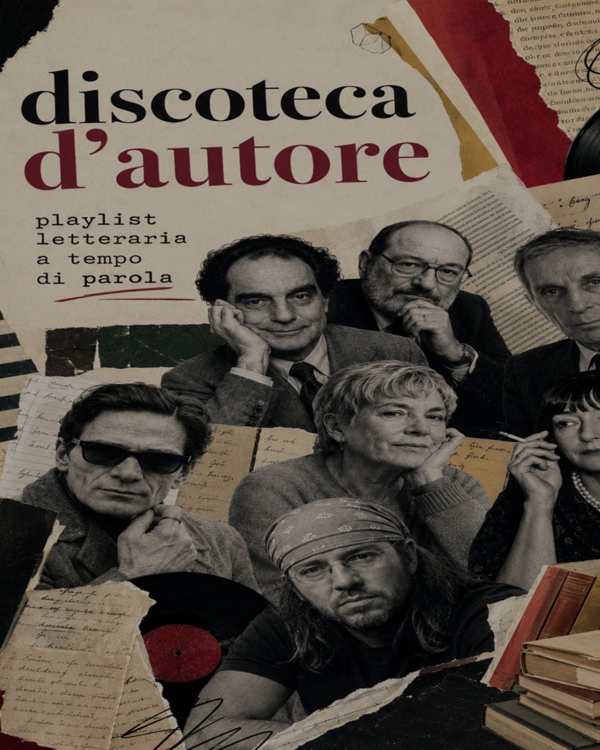 Discoteca d'autore - Playlist letterarie a tempo di parole banner mobile