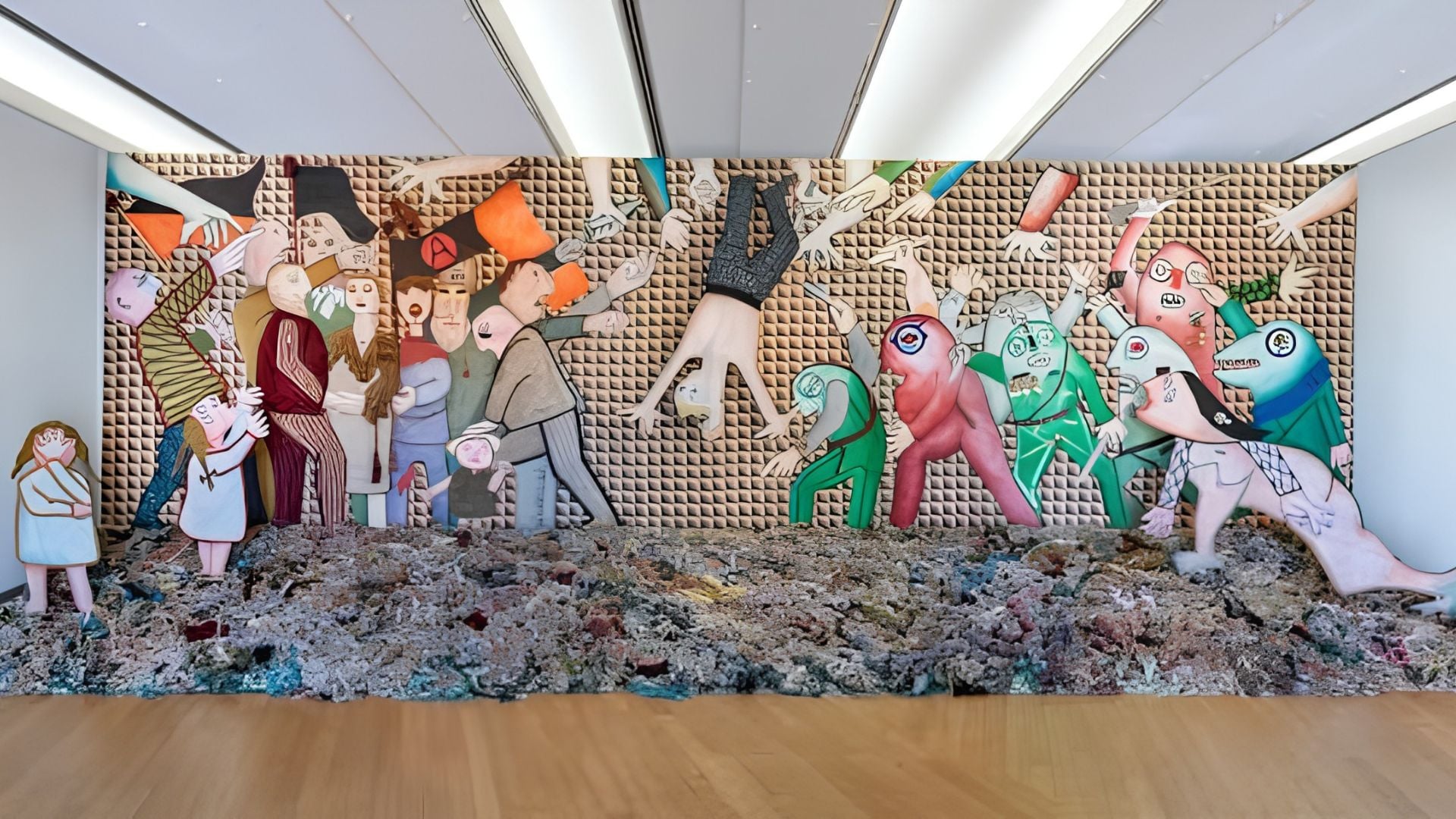 "I funerali dell'anarchico Pinelli" di Enrico Baj, al Museo del Novecento