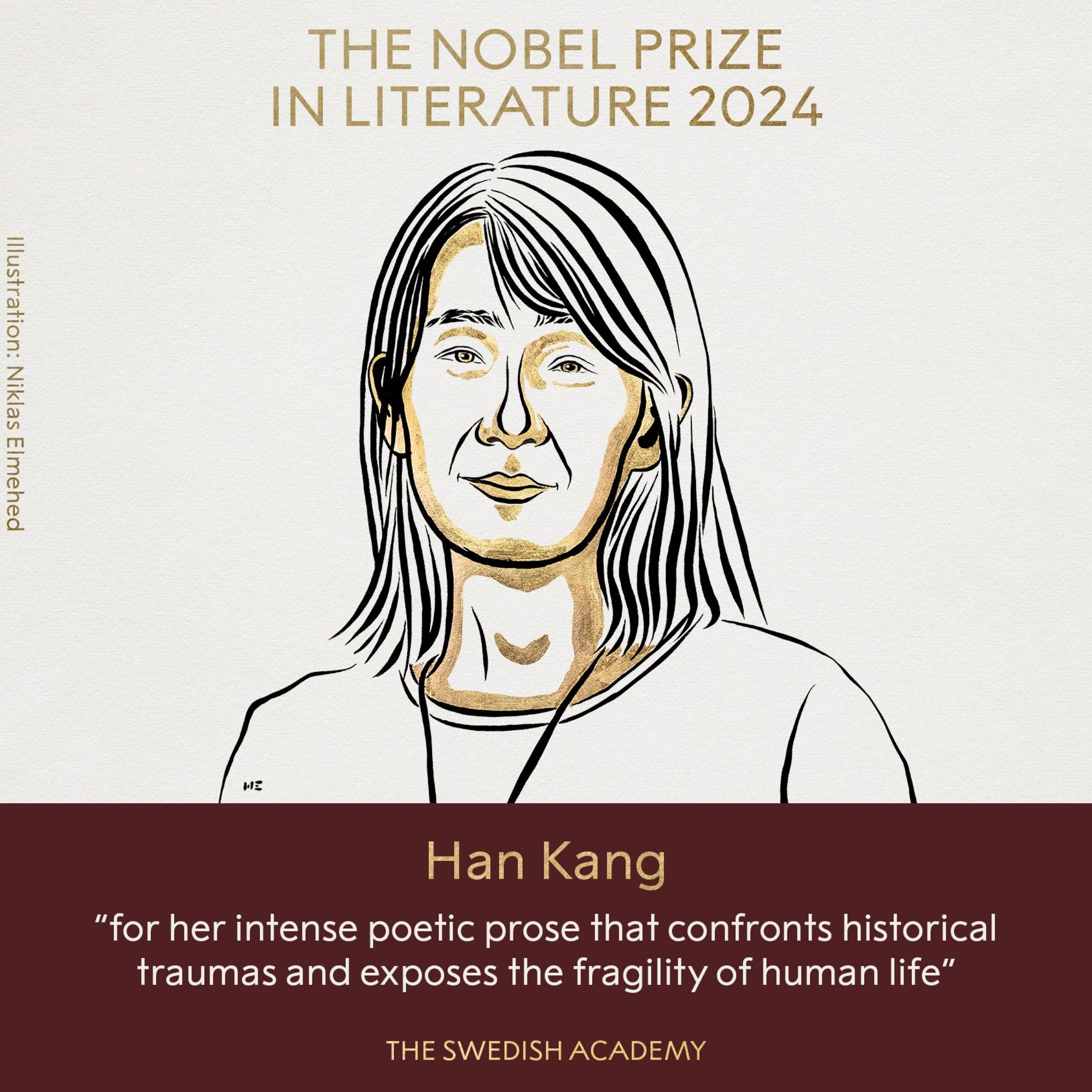 Premio Nobel per la letteratura a Han Kang
