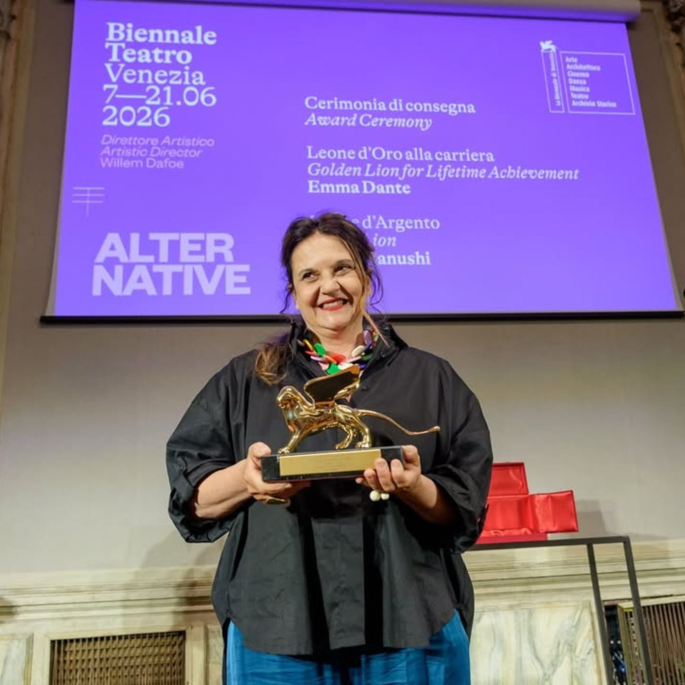Teatro. Leone d'Oro alla carriera a Emma Dante