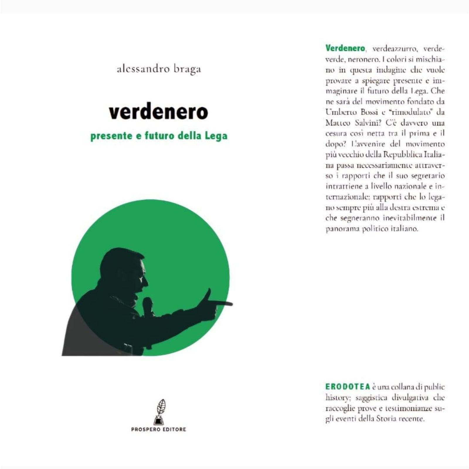 "Verdenero. Presente e futuro della Lega", il nuovo libro di Alessandro Braga presentato in auditorium
