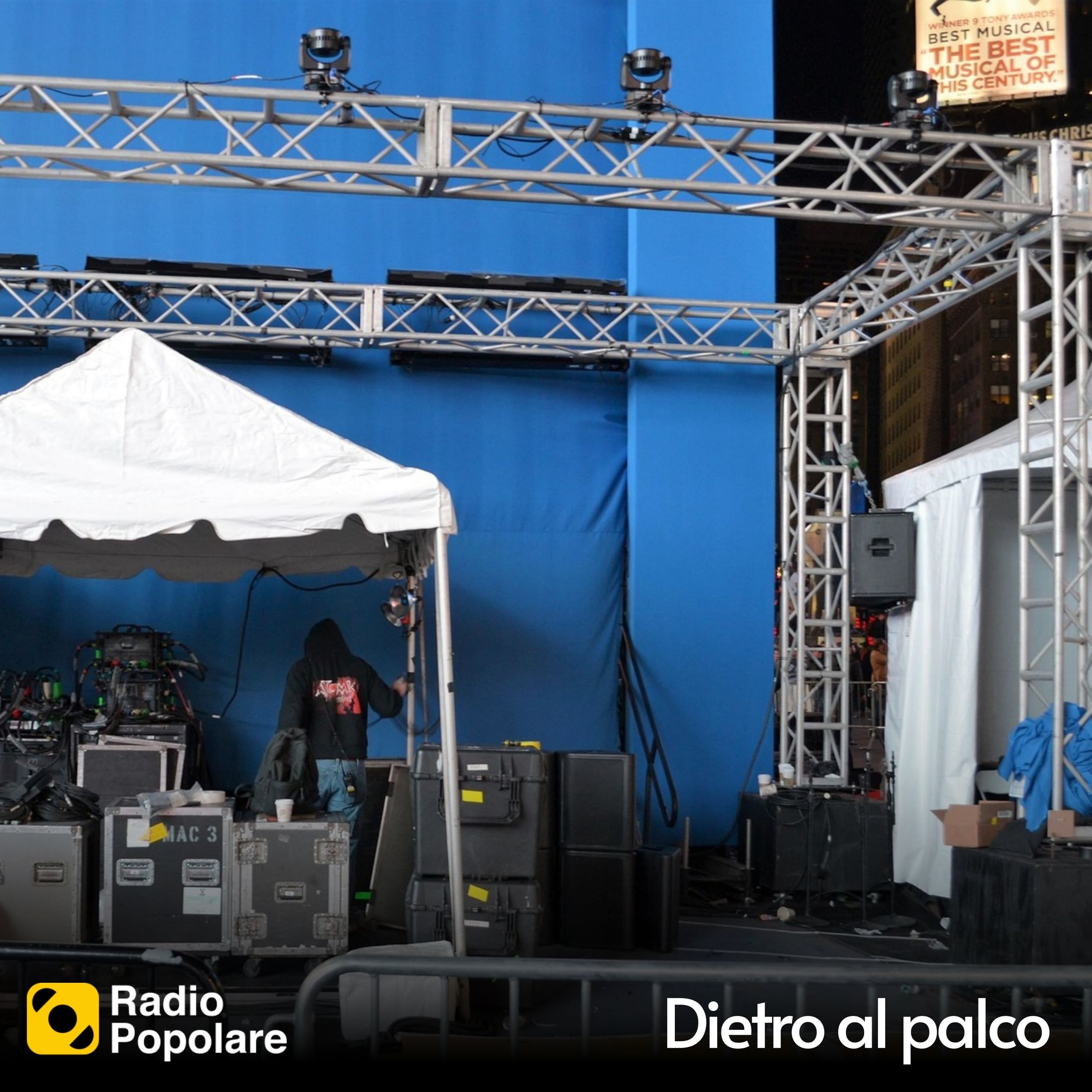 Dietro al palco di domenica 14/04/2024