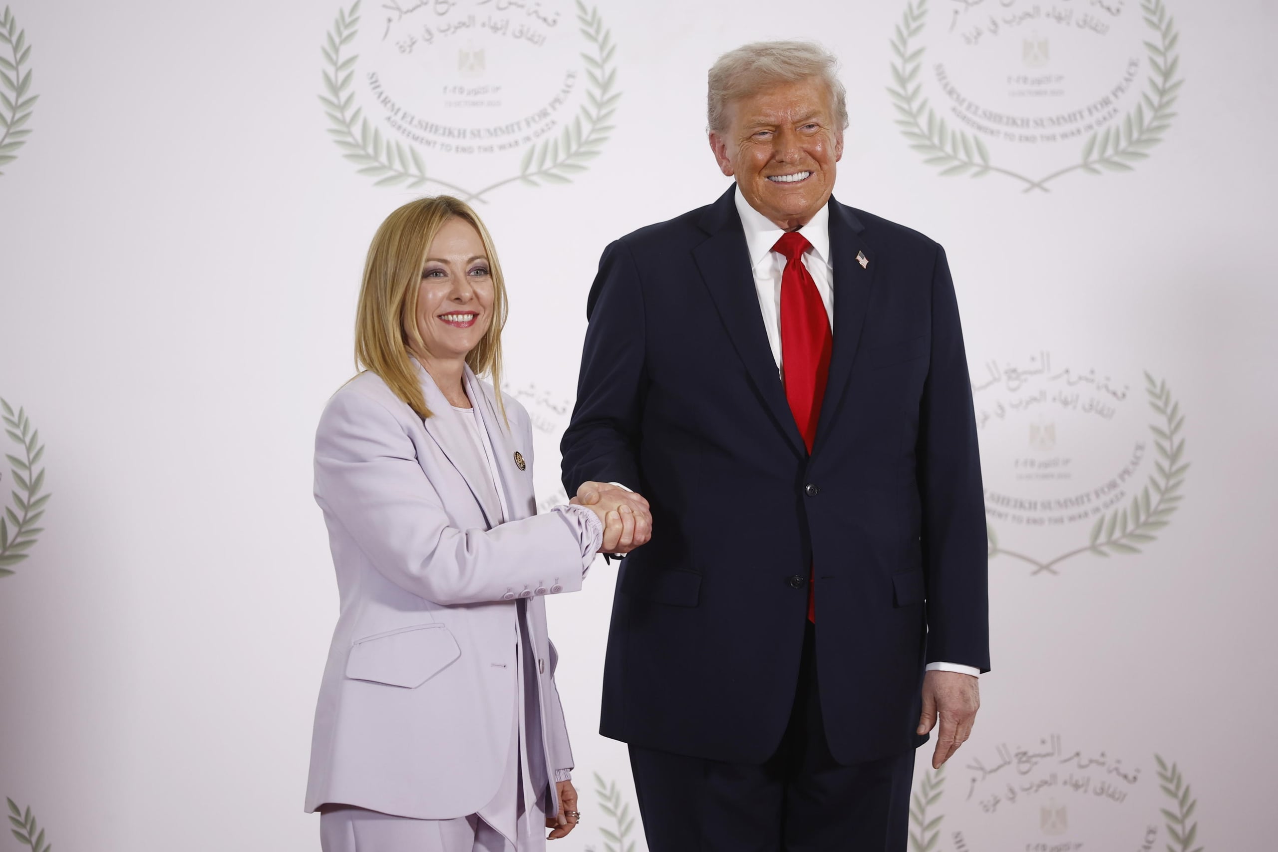 Giorgia Meloni e Donald Trump
