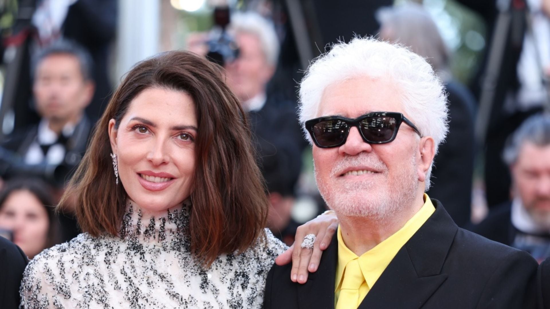 L'attrice Bárbara Lennie e il regista Pedro Almodóvar