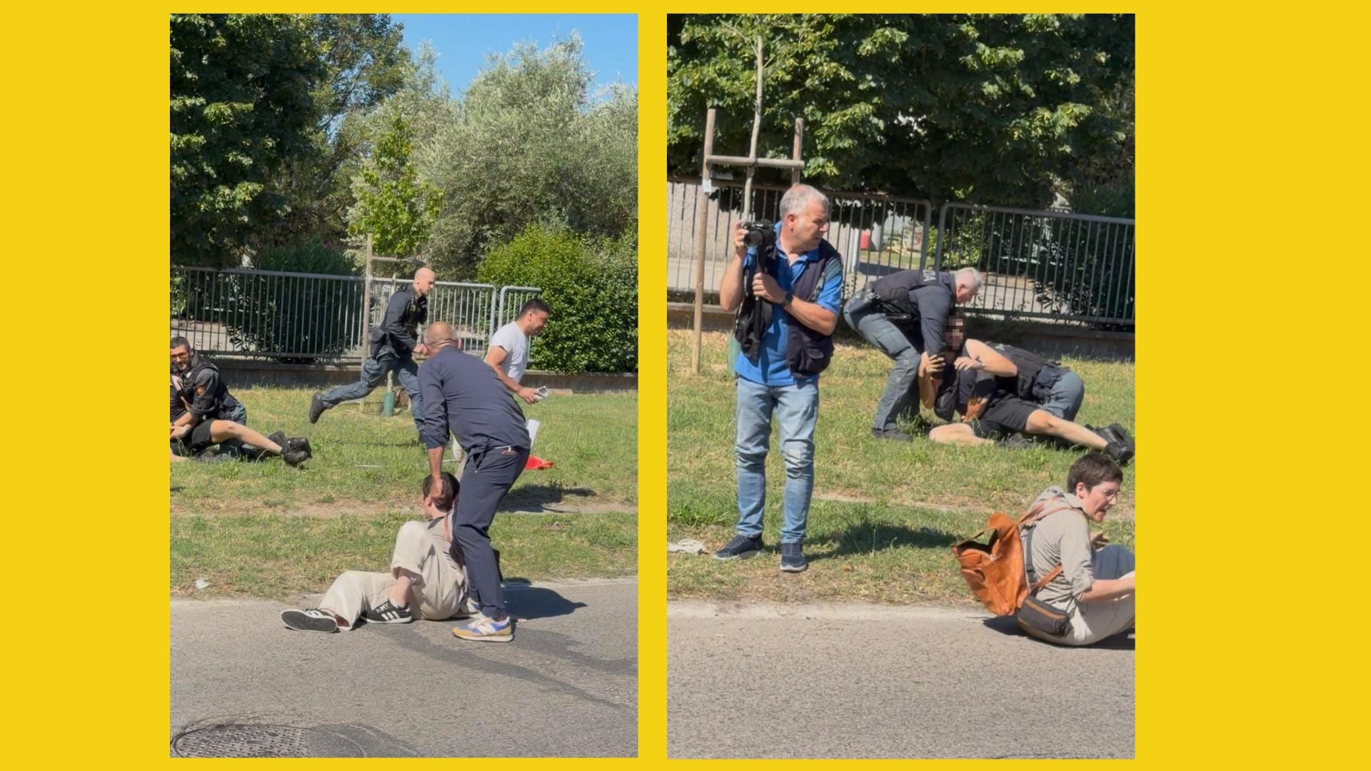 Lavoratori sgomberati dalla polizia alla Acca di Seano (Prato)