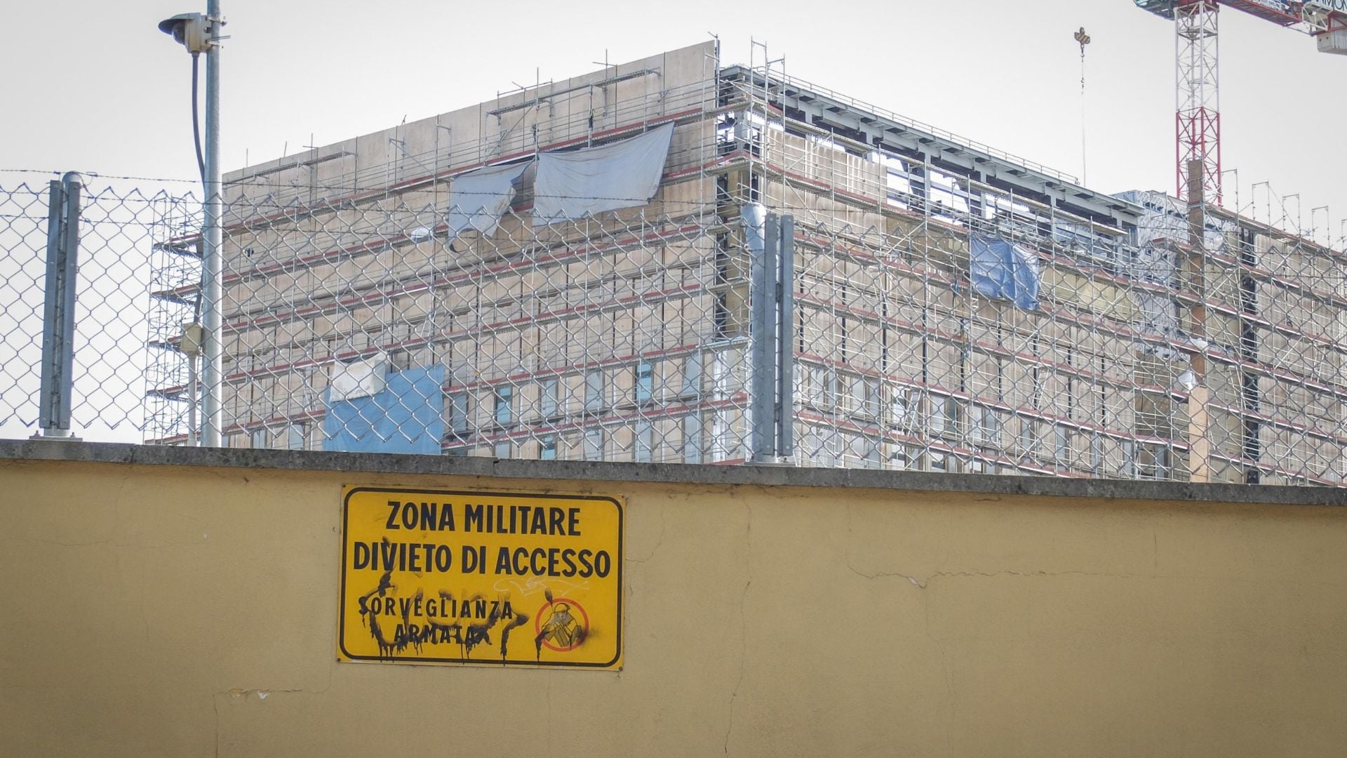 Cantiere del consolato USA a Milano
