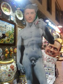 Foto Renzi Berlusconi satira
