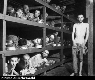 Internati a Buchenwald. Tratto dal sito www.shoah-nakba.it