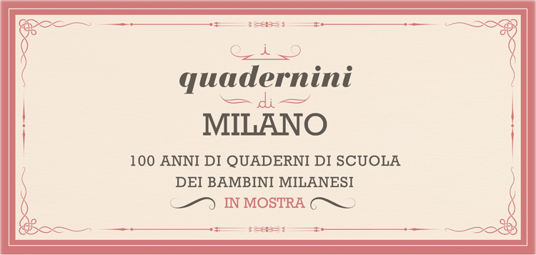 quadernini dei bimbi delle elementari in mostra