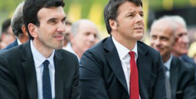 Matteo Renzi e Maurizio Martina