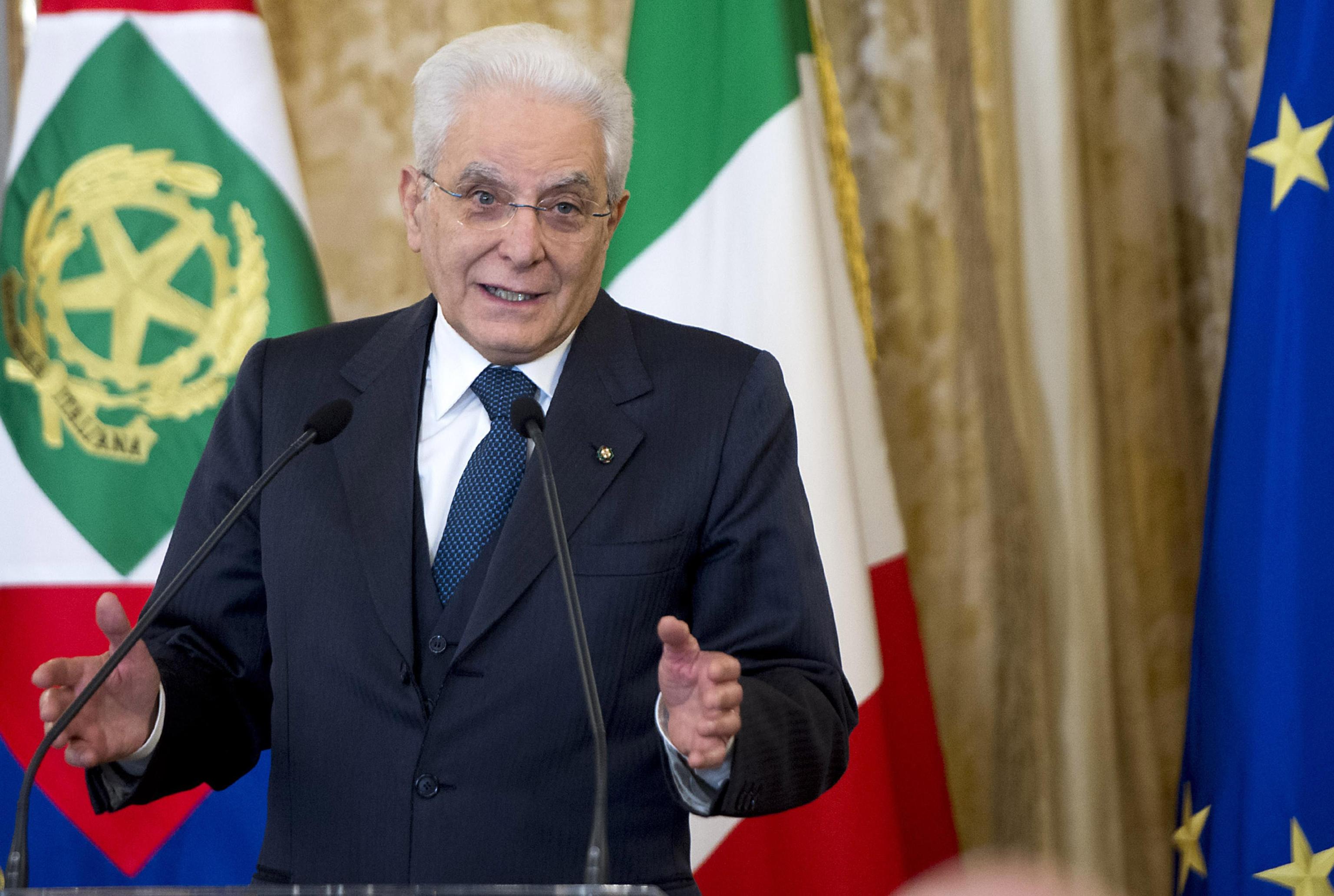 Il Presidente della Repubblica Sergio Mattarella