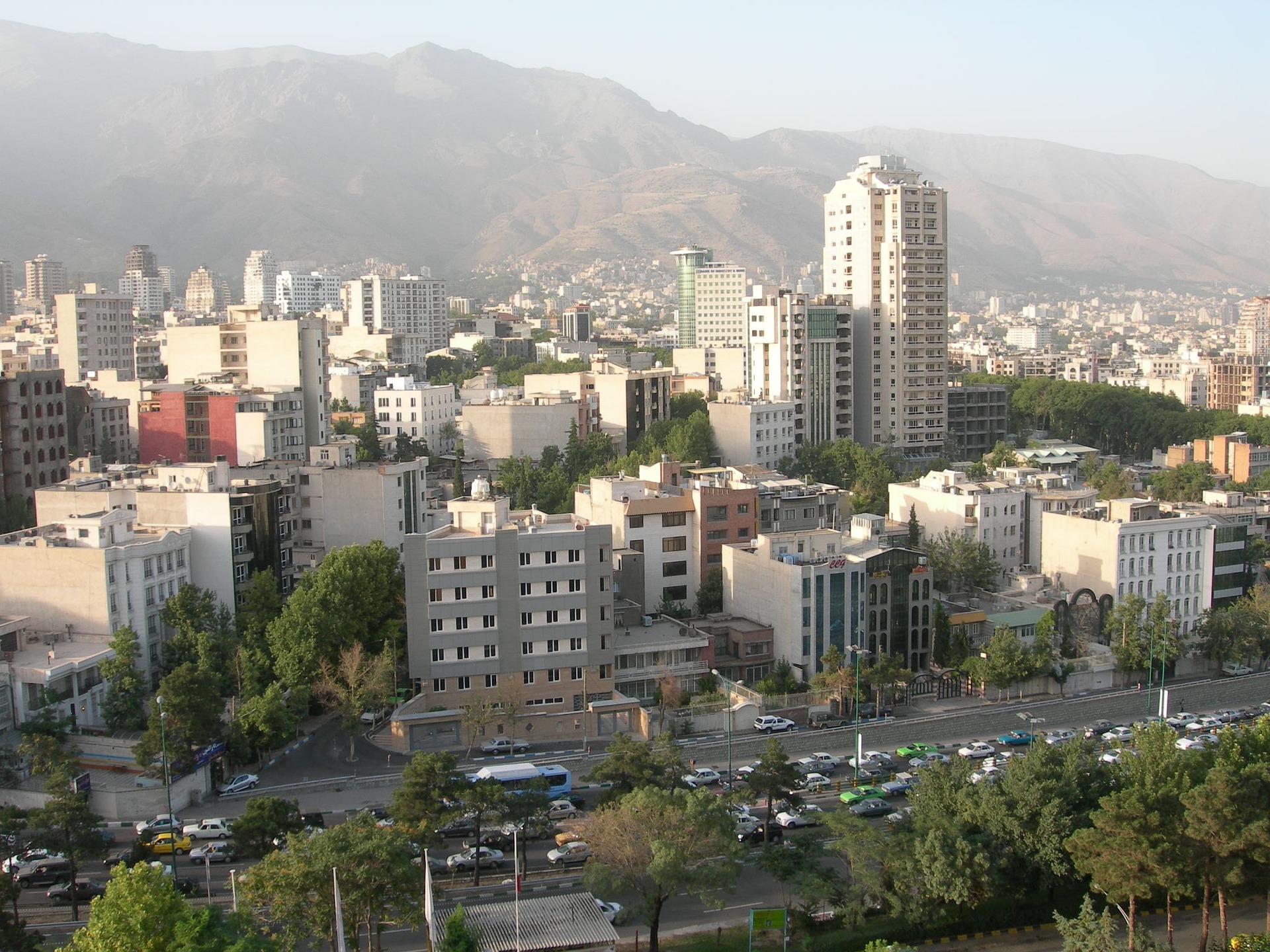 Veduta di Teheran, capitale dell'Iran