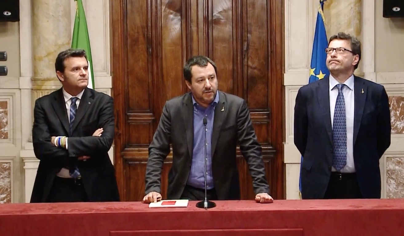 Matteo Salvini a Montecitorio