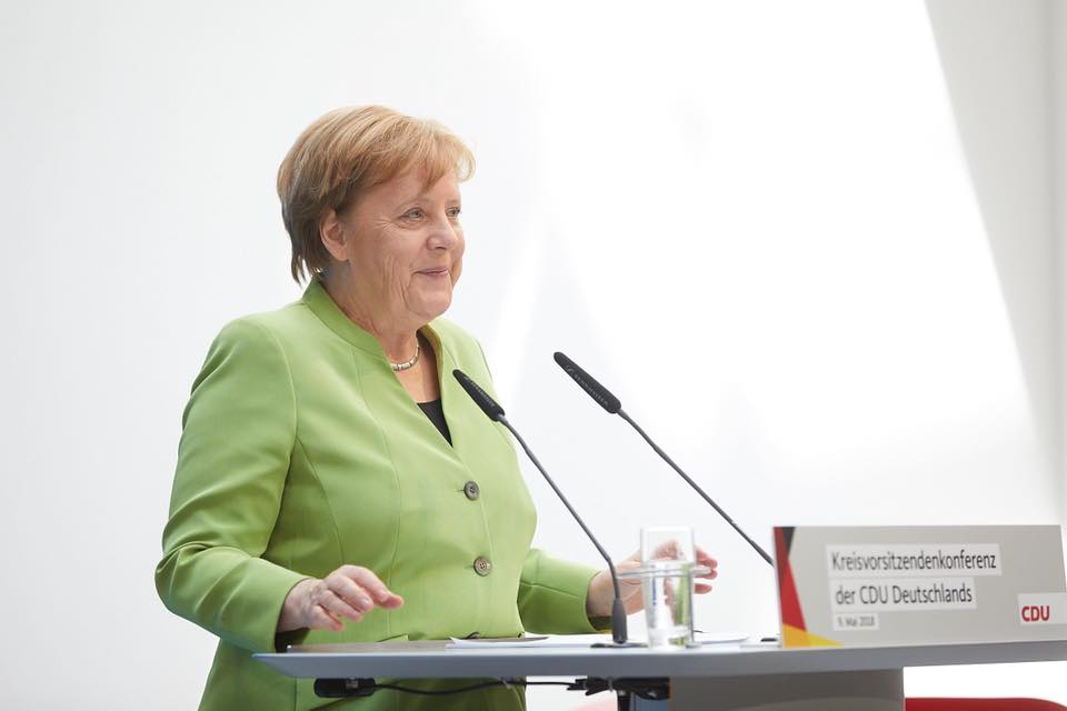 La cancelliera tedesca Angela Merkel