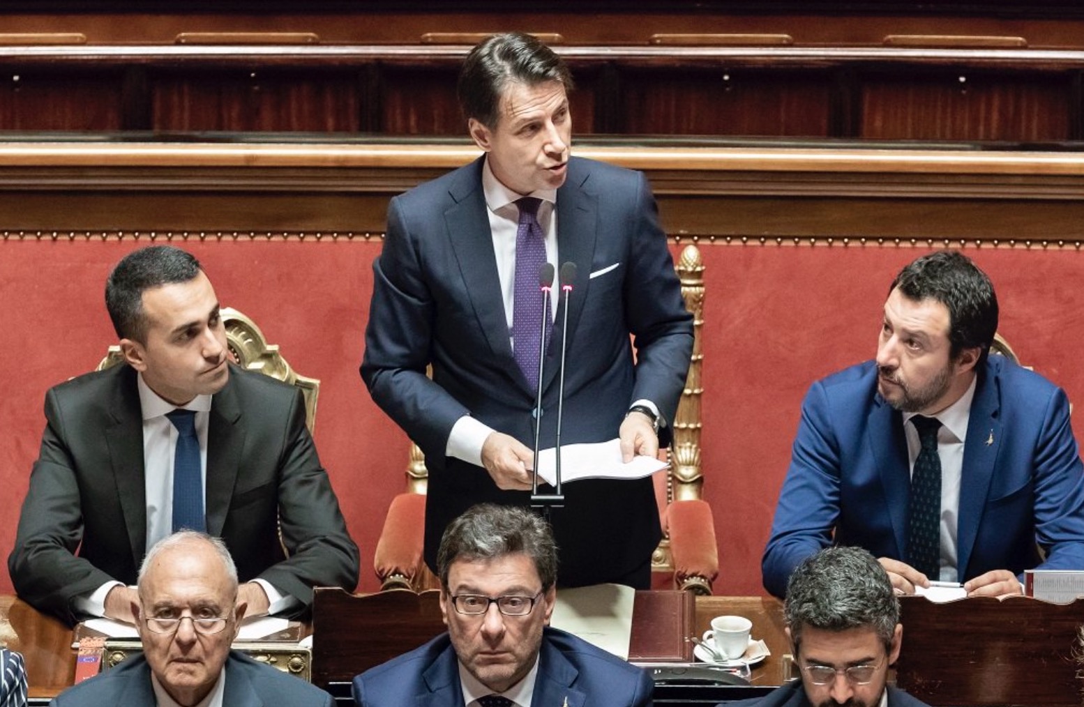 Giuseppe Conte al Senato