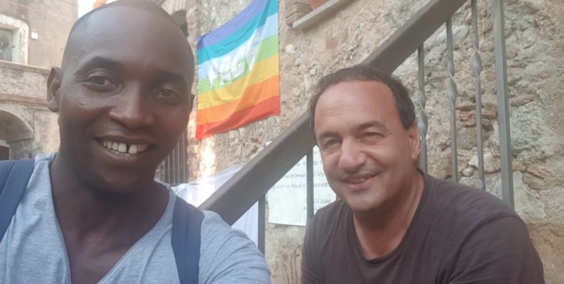 Mimmo Lucano e Aboubakar Soumahoro