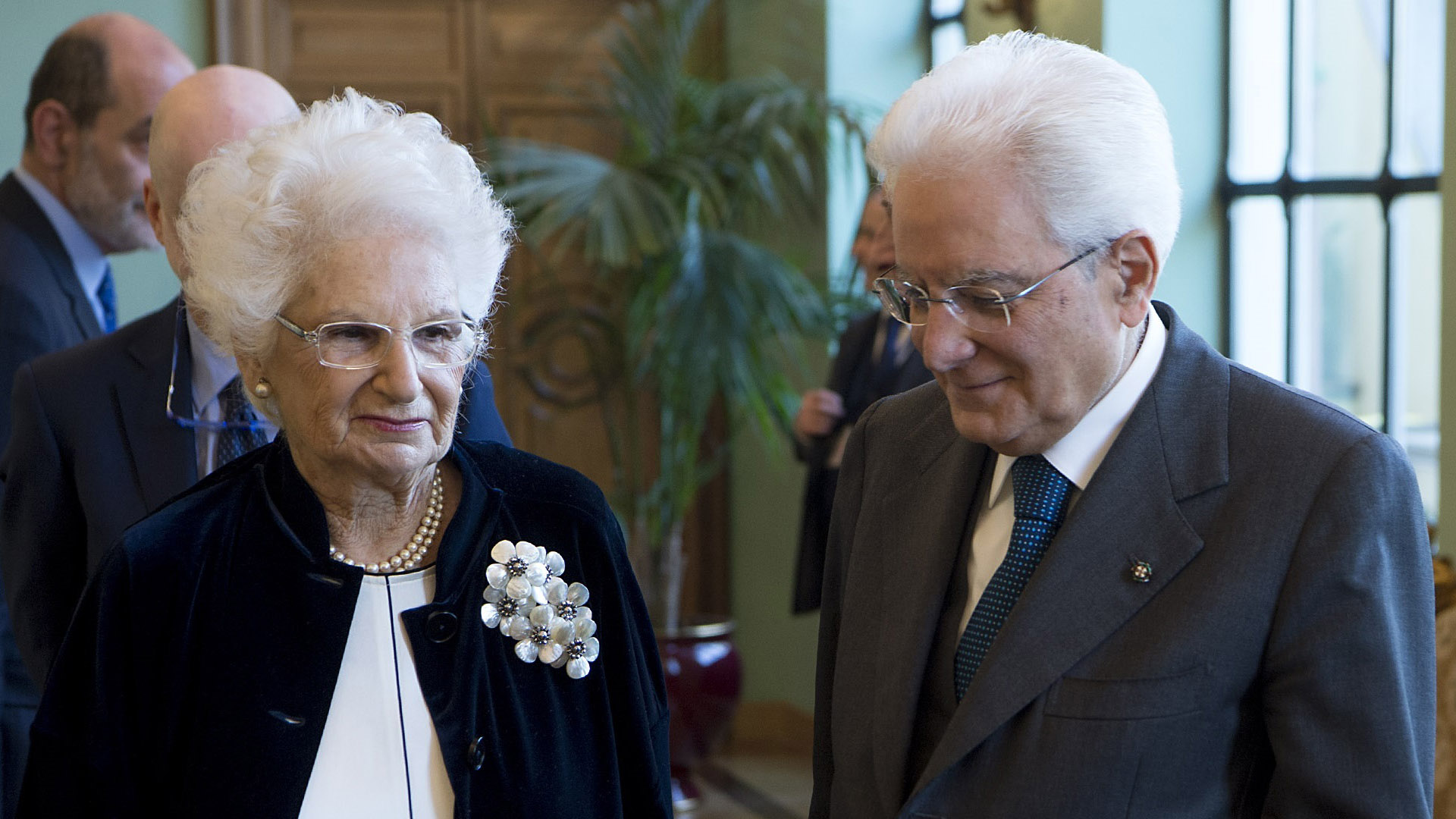 Liliana Segre e Sergio Mattarella