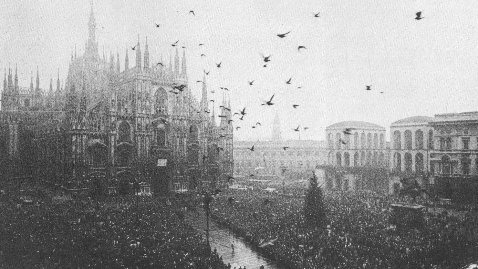 I funerali delle vittime di Piazza Fontana