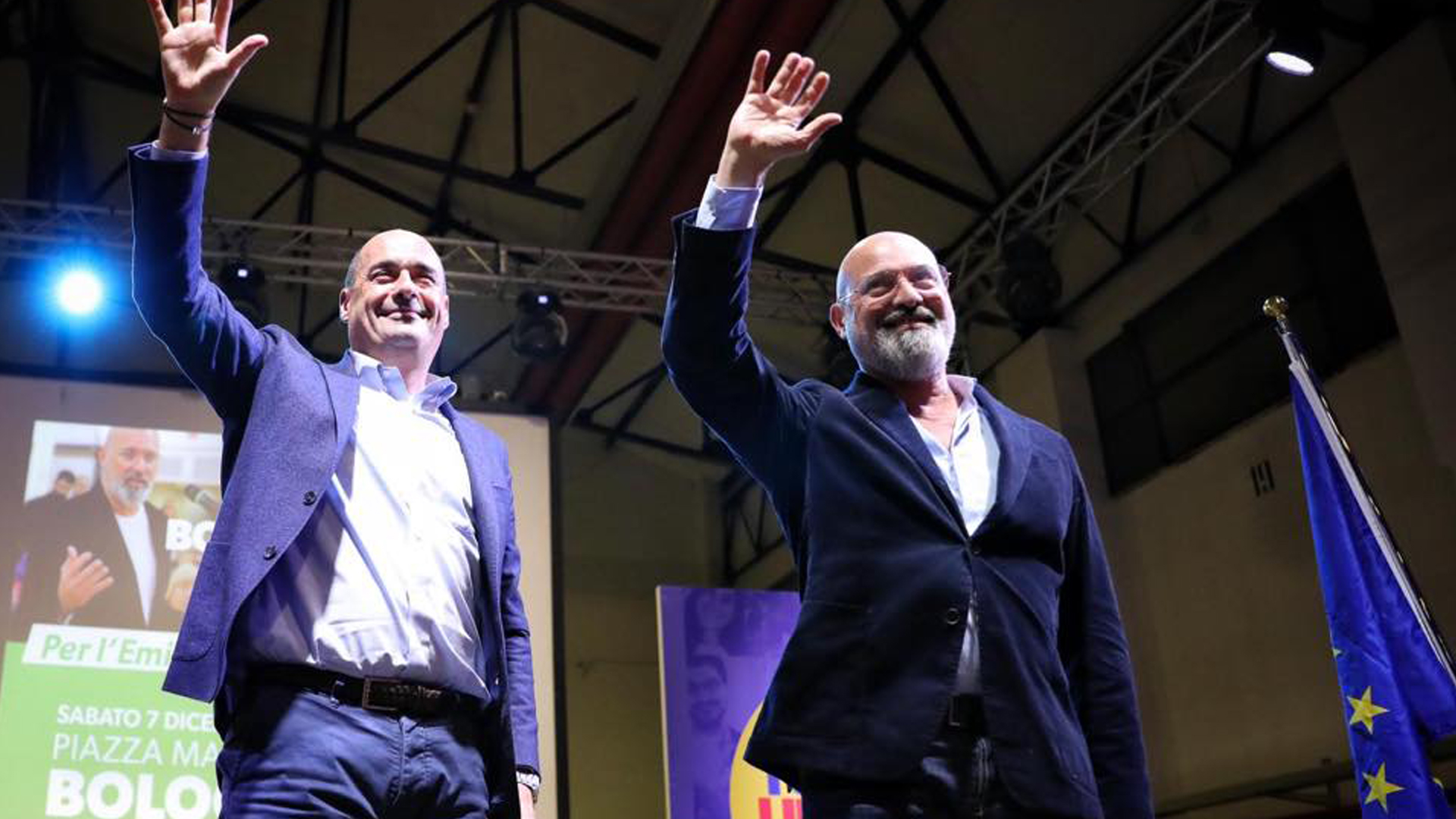 Stefano Bonaccini e Nicola Zingaretti Emilia-Romagna