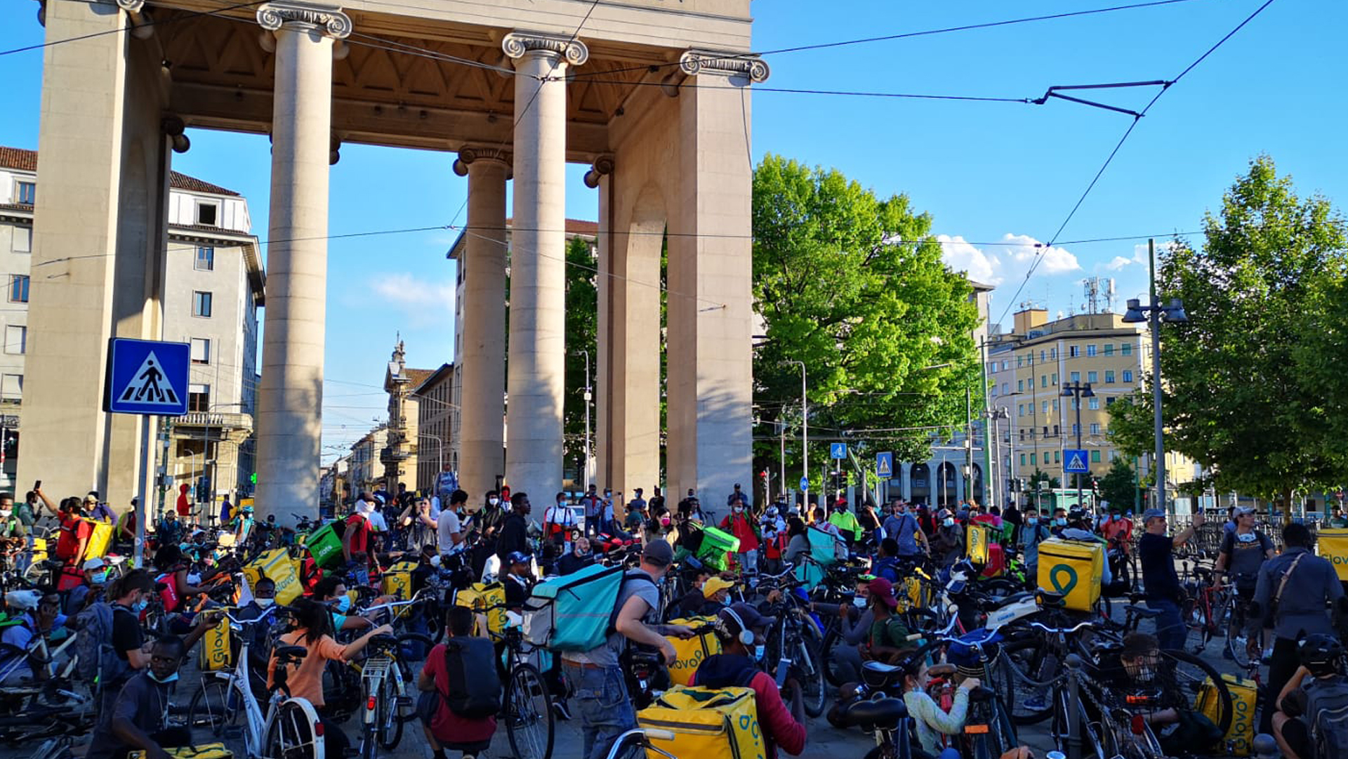 Protesta Rider a Milano