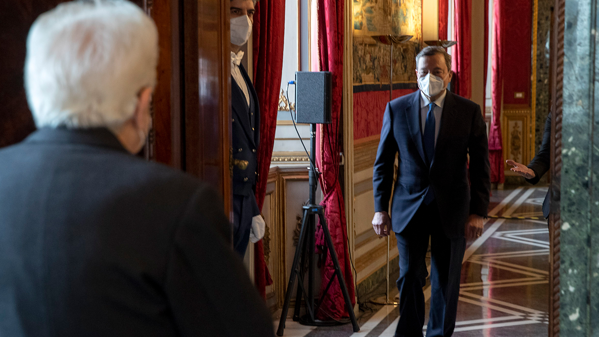 draghi e Mattarella al Quirinale