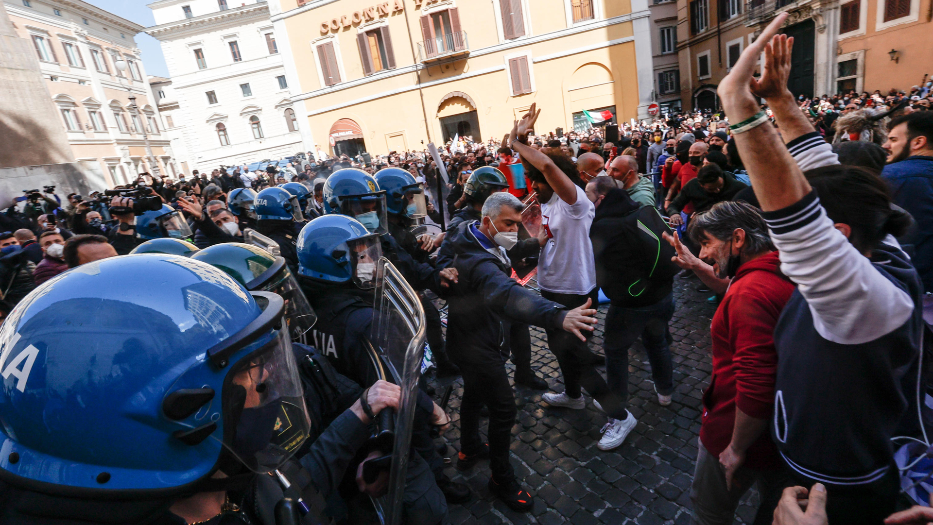 manifestazioni roma ANSA