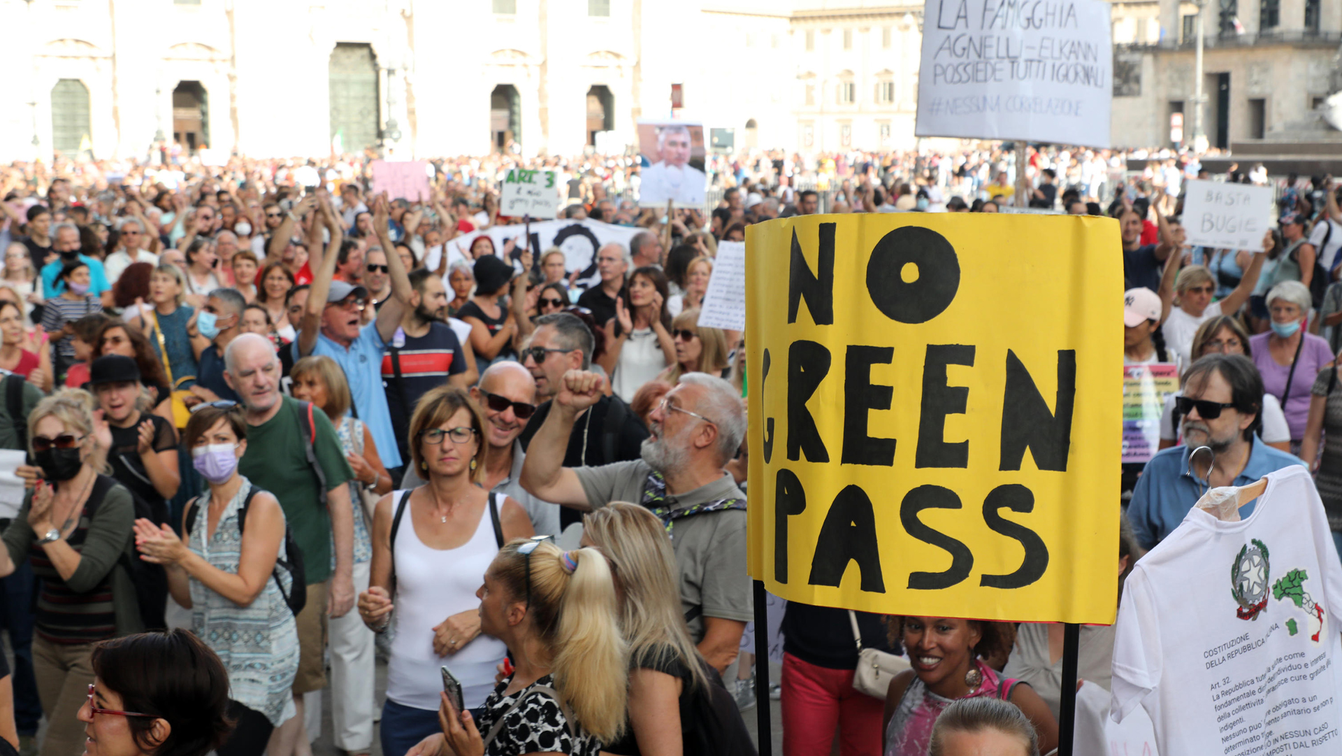 proteste green pass ANSA