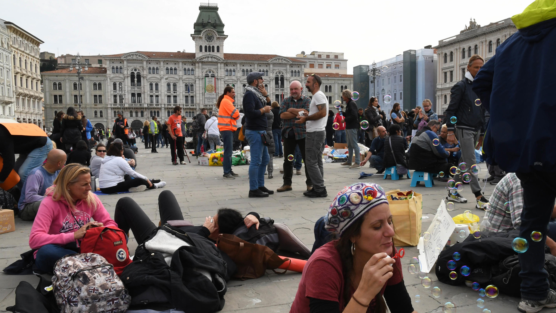 protesta Trieste ANSA