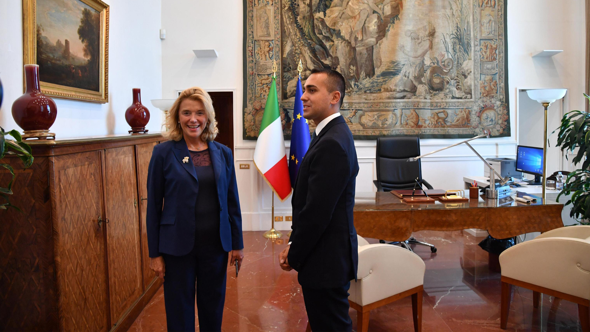 Di Maio Belloni ANSA