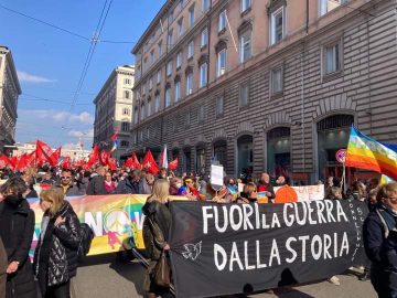 manifestazione pace roma