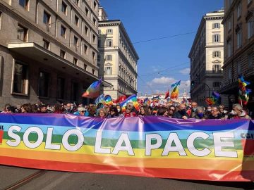 manifestazione pace roma