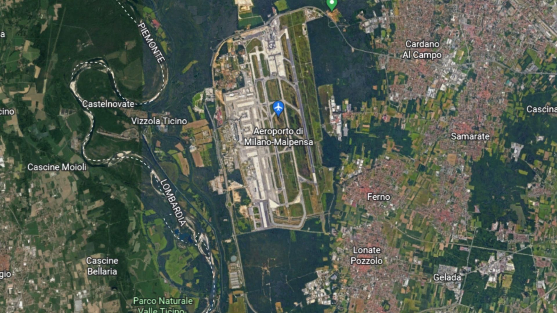 Malpensa - vista aerea dell'aeroporto