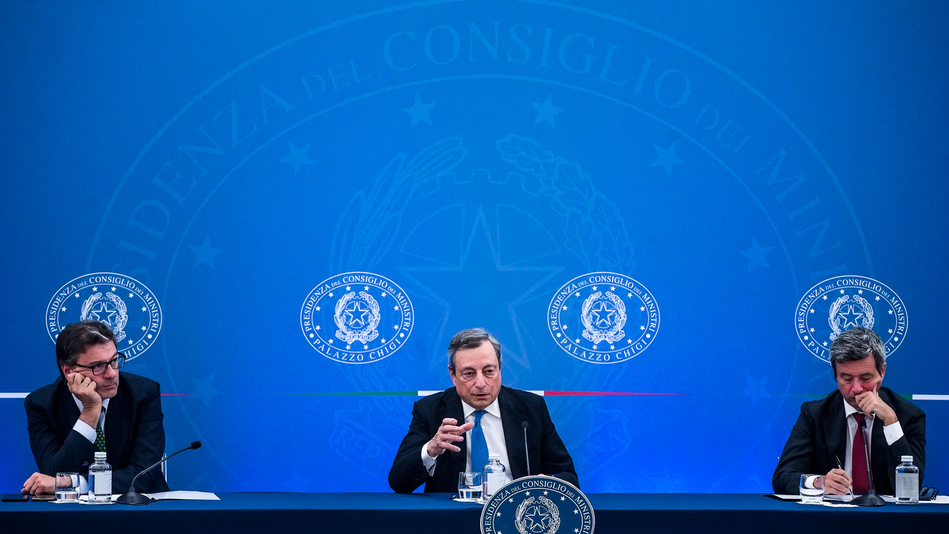 Draghi Giorgetti ANSA