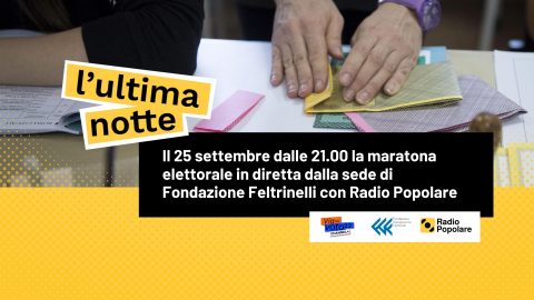 Via col Voto: la diretta elettorale dalla Fondazione Feltrinelli