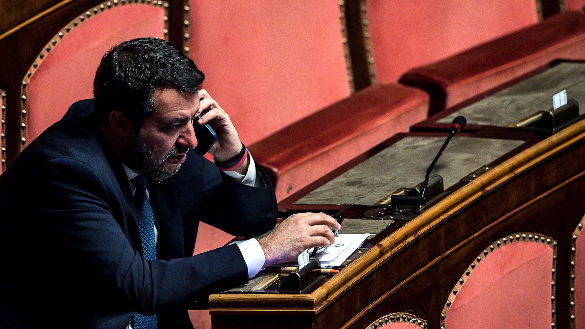 Salvini Senato ANSA