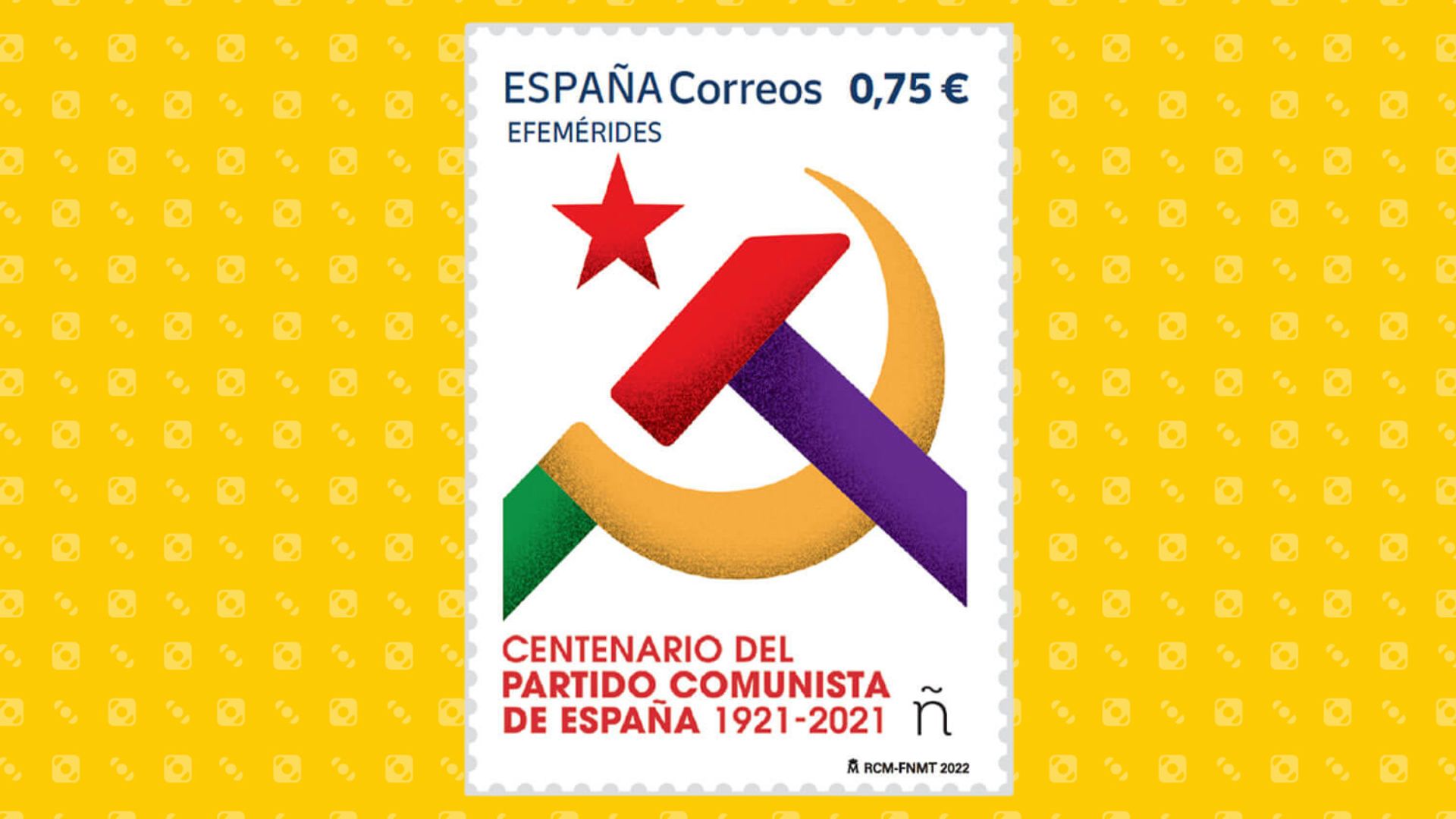 Spagna. Va a ruba il francobollo che celebra i 100 anni del Partito comunista, i tentativid ella destra di bloccare le vendite