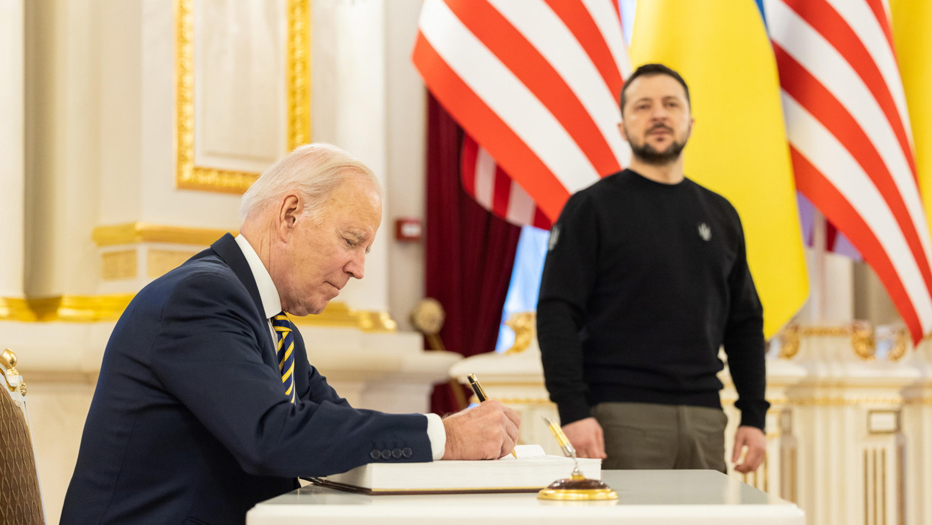 Biden Kyiv ANSA