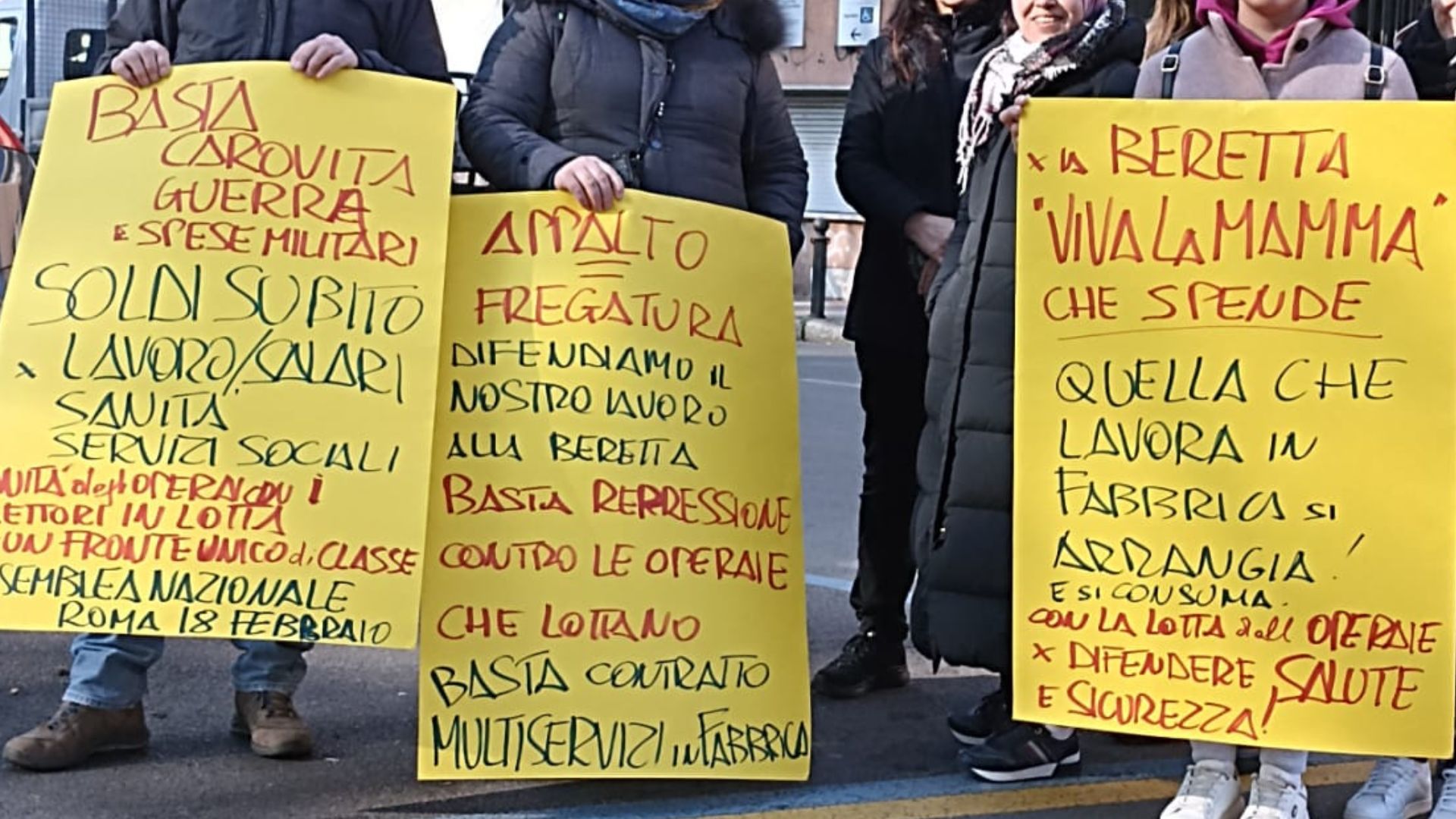 Manifestazione operaie Beretta