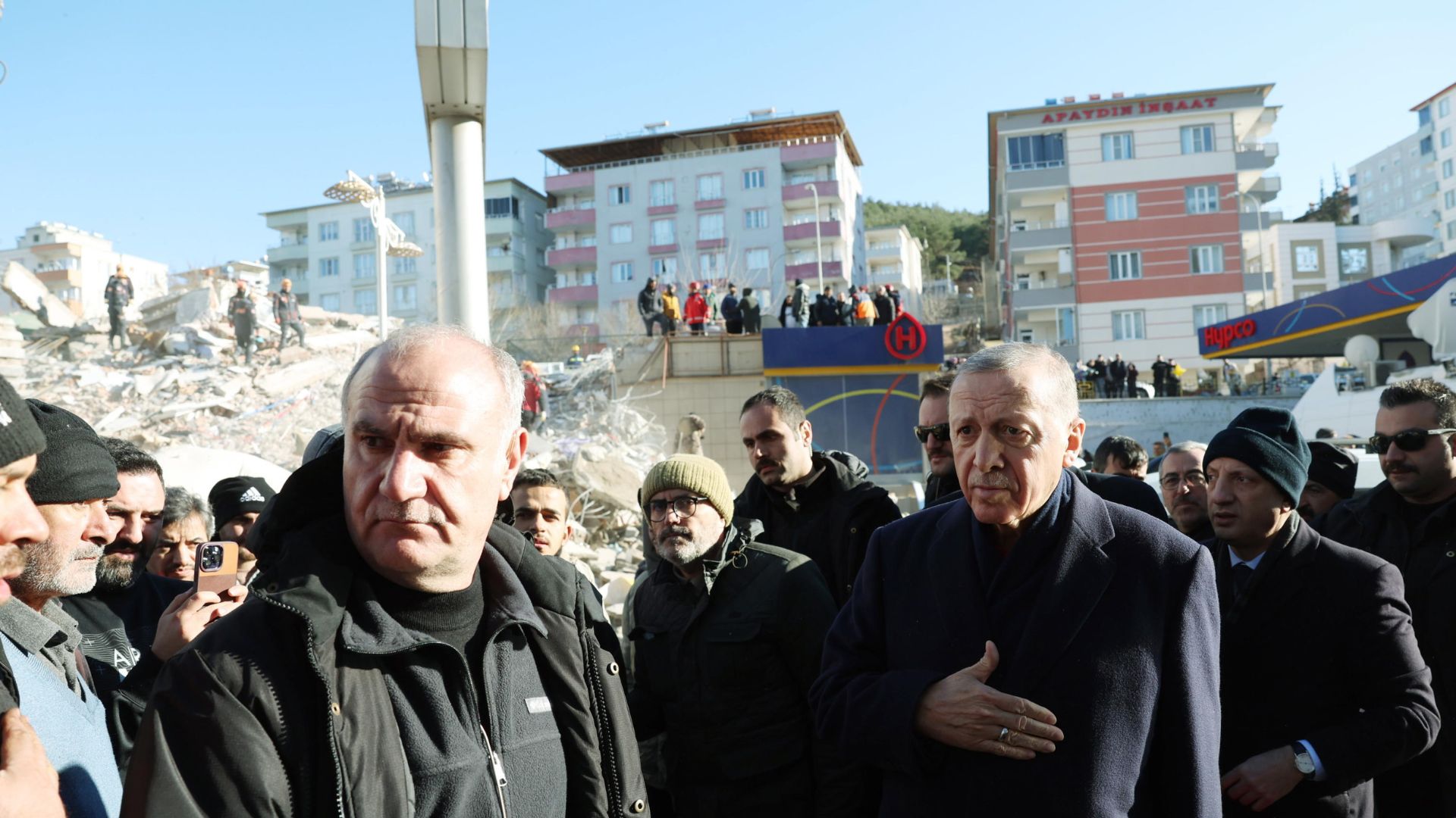 Erdogan nella provincia di Hatay