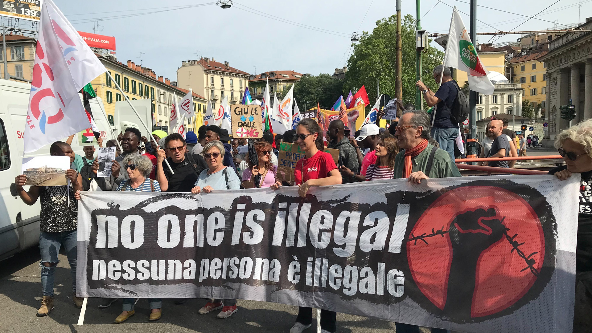Protesta Milano Cruto