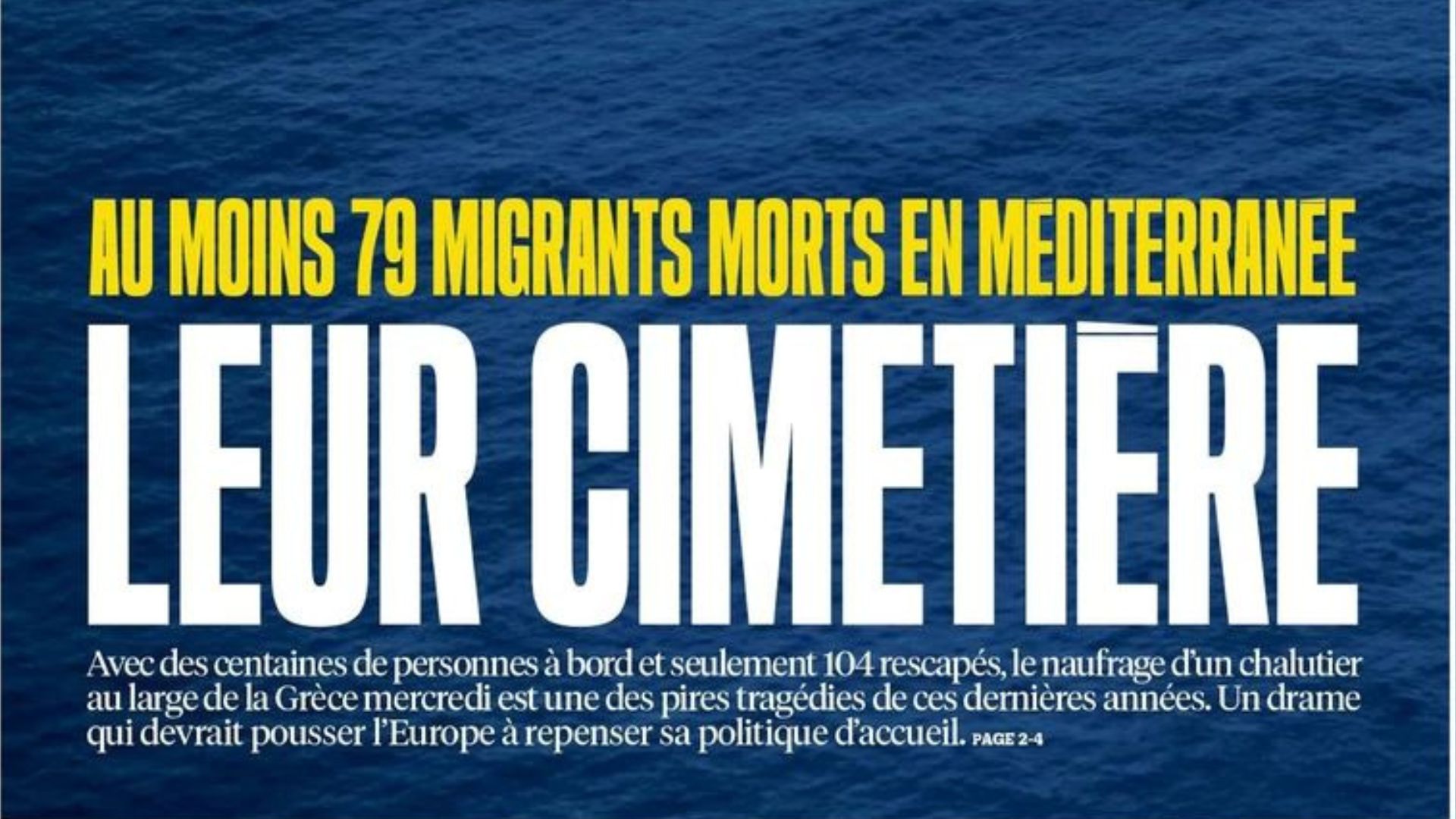 Copertina Libération, Grecia