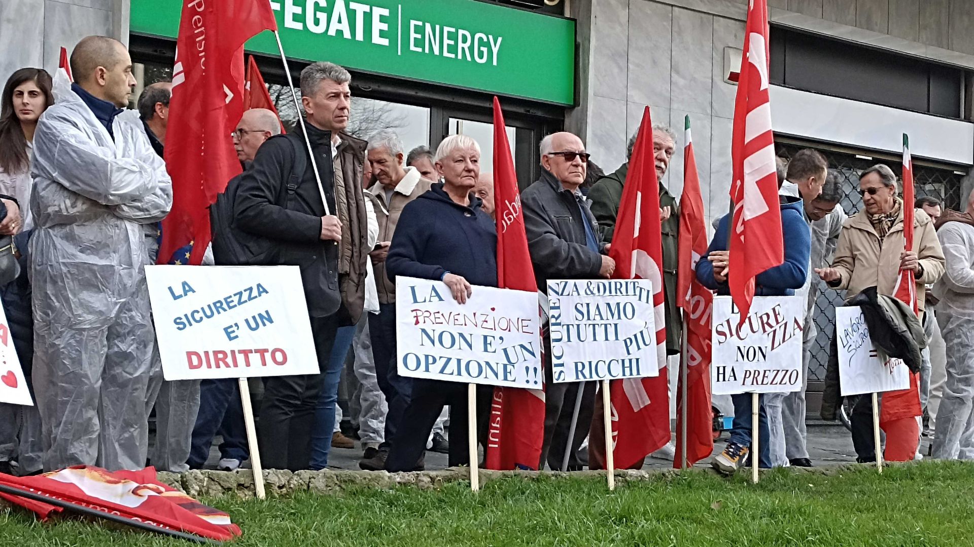 manifestazione per sicurezza sul lavoro