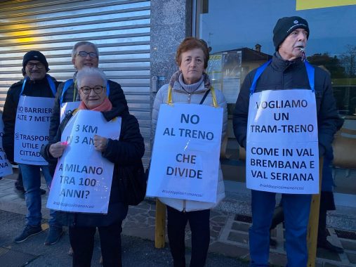 protesta a Curno